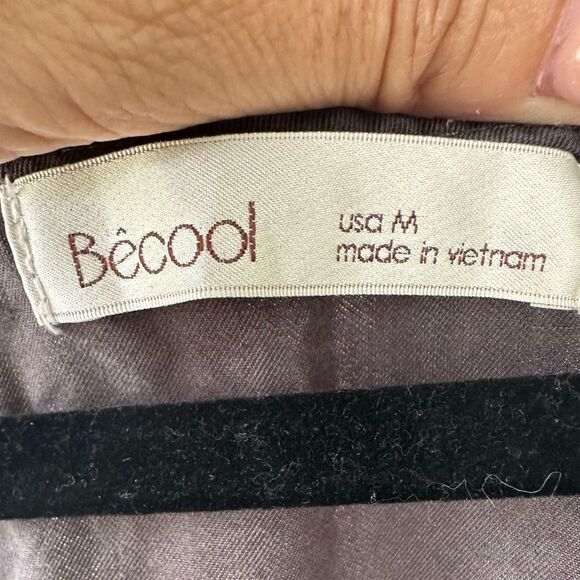 Becool Charcoal Chambray Adjustable Straps Drawstring Waist Playsuit Romper M - Picture 6 of 8